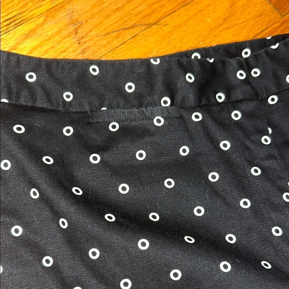 2x15 Rafaella Black and White Polka Dot Capris